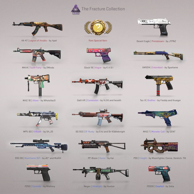 В CS:GO вышел новый Fracture кейс