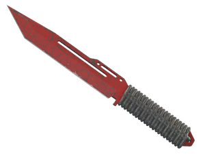 ★ Paracord Knife | Crimson Web (Well-Worn)